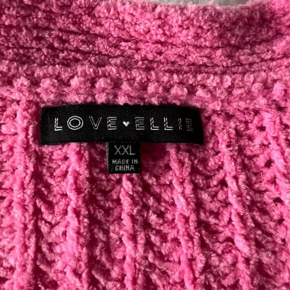 Love Ellie pink cropped knit cardigan - Picture 4 of 4